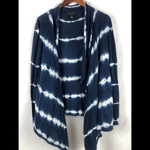 INC International Concepts Tie-Dye Cardigan M